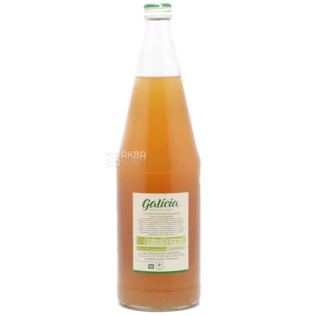 Galicia, Яблочный, 1 л, Галиция, Сок натуральный, без добавления сахара, стекло