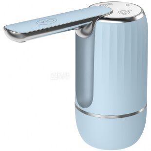 ViO E27, Электрическая USB помпа для воды с дисплеем и складывающимся носиком, голубая