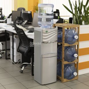 ViO Х903-FCC Silver, Кулер для воды напольный, с компрессорным охлаждением и шкафчиком