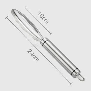 Скребок для чистки рыбы, нержавеющая сталь, 24 см