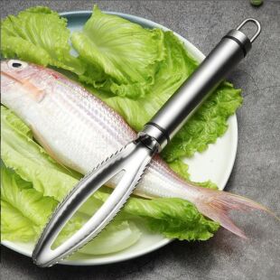 Шкребок для чищення риби, нержавіюча сталь, 24 см