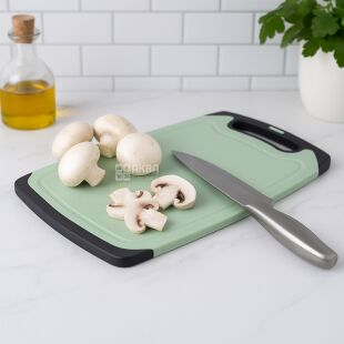 Доска кухонная с прессованной соломы, мятная, 30 х 20 см