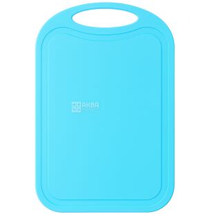 Доска для разделки, пластиковая, голубая, 16 х 25 см 