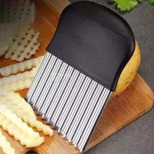 Ніж для хвилястої нарізки овочів і фруктів, металевий