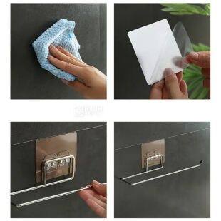 Держатель для бумажных полотенец настенный, металлический, 265 мм