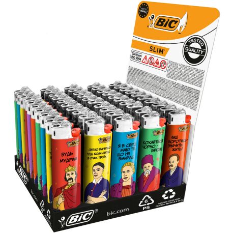 BIC J23, 1 шт., Запальничка Бік Позитив, в асортименті - купити