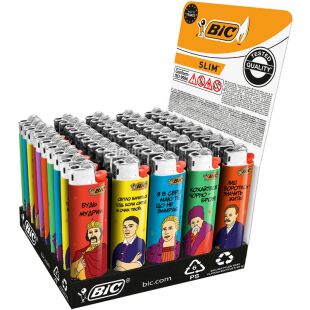 BIC J23, 1 шт., Зажигалка Бик Позитив, в ассортименте
