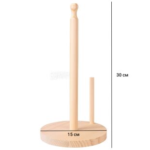 Держатель для бумажных полотенец, настольный, деревянный