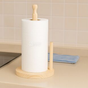 Держатель для бумажных полотенец, настольный, деревянный