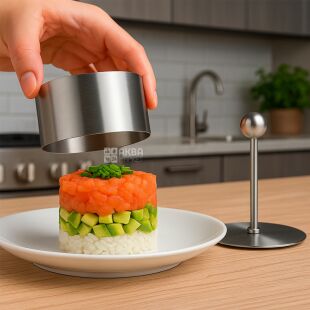 Кільце для формування холодних закусок, нержавіюча сталь, D6