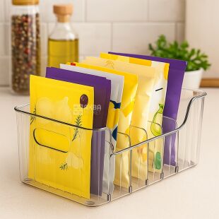 Органайзер для специй, акриловый, прозрачный, 190х105х95 мм