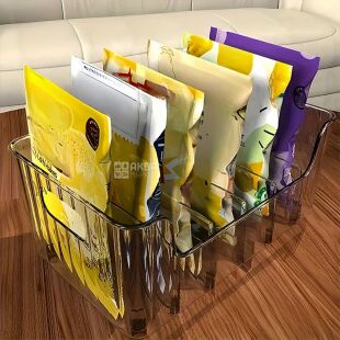 Органайзер для специй, акриловый, прозрачный, 190х105х95 мм