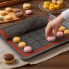 Килимок для випічки з розміткою, силіконовий, двосторонній, 30 х 40 см