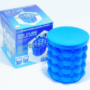 Форма для замораживания льда с крышкой, силиконовая, 13 х 13 см