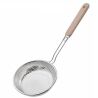 Шумівка-сито з нержавіючої сталі з дерев'яною ручкою, 41 см