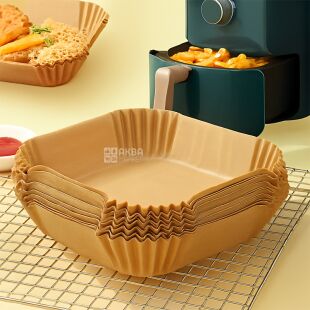 Пергамент для аерогрилю та мультипечі, 160х160х45 мм, 50 шт.