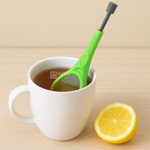 Заварник для чая с отжимом, зеленый