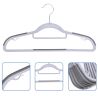 Набір вішаків з антиковзкими насадками, 10 шт., сірі, пластикові