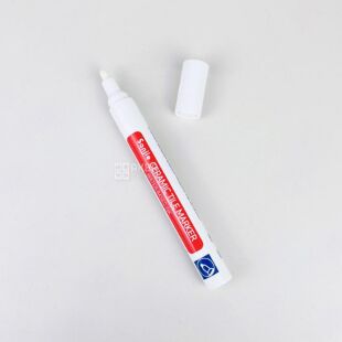 Маркер для реставрації швів плитки, водостійкий, білий