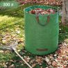 Садовий мішок для листя з ручками, 300 л, зелений