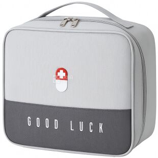 Аптечка-органайзер для медикаментов, серая, 200х250х135 мм