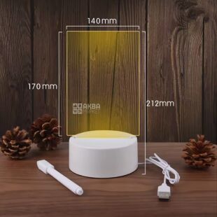 Ночник для заметок с LED подсветкой, 125 х 175 мм 