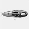 Портативный пылесос для автомобиля со сменными насадками, черный, 120Вт, 12 В