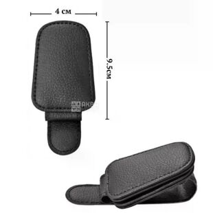 Держатель для очков, автомобильный, магнитный, эко-кожа