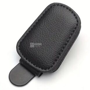 Тримач для окулярів, автомобільний, магнітний, еко-шкіра