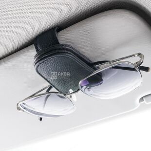 Держатель для очков, автомобильный, магнитный, эко-кожа
