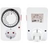 Механический таймер-розетка 24 часа, 3500 Вт, белый