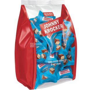 Roshen Johnny Krocker coconut, 1 кг, Конфеты вафельные со вкусом кокоса Джонни Крокер, Рошен