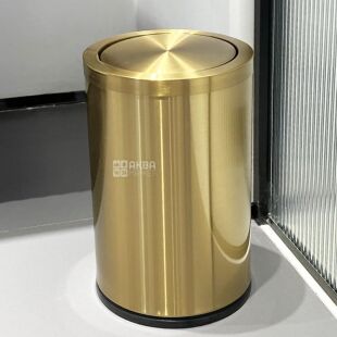 ViO 9В01-RO, Відро для сміття з поворотною кришкою, 9 л, металеве, золотисте