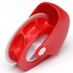 Ніж-роликовий для формування країв тіста, червоний, пластиковий