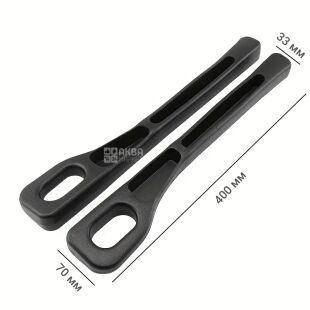 Car organizer-plug between the seat and the console, 2 pcs., flexible, black