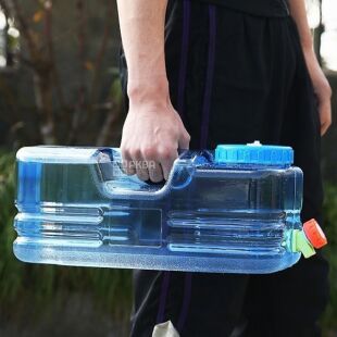 Бутель каністра з краником 10 л полікарбонатний з ручкою, ViO PC-В 10l