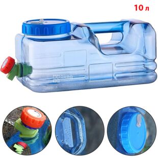 Бутель каністра з краником 10 л полікарбонатний з ручкою, ViO PC-В 10l