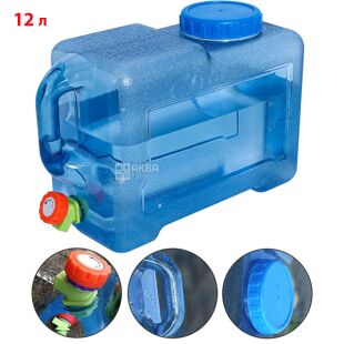 Бутель Каністра з краником 12 л полікарбонатний з ручкою, ViO PC-B 12l