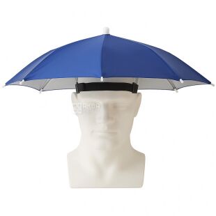 Капелюх-парасоля на 8 спицях, синій, 52 см