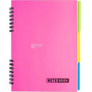 Economix, 120 аркушів, Блокнот з кольоровими роздільниками, А5, в асортименті