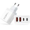 Адаптер быстрой зарядки с портами USB-A  и Type-C, 55W