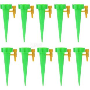 Набор насадок для капельного полива растений, 10 шт., зеленый