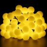 Гирлянда уличная на солнечных батареях Хрустальные шары, 6,5 м, 30 LED-лампочек