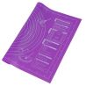 Килимок для тіста із вимірами, силіконовий, 60 х 45,5 см, фіолетовий