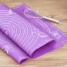Килимок для тіста із вимірами, силіконовий, 60 х 45,5 см, фіолетовий