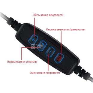 Настільна LED-лампа, спіральна, чорна, 10 х 27 см