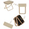 Стілець туристичний, складаний, бежевий, 26х23х25 см