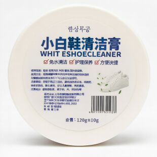Крем для чищення білого взуття + губка, 120 г