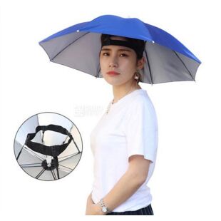 Капелюх-парасоля на 8 спицях, синій, 52 см