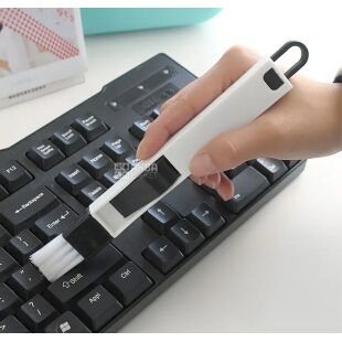 Щетка для чистки оконных проемов и клавиатуры 2 в 1, 17 см